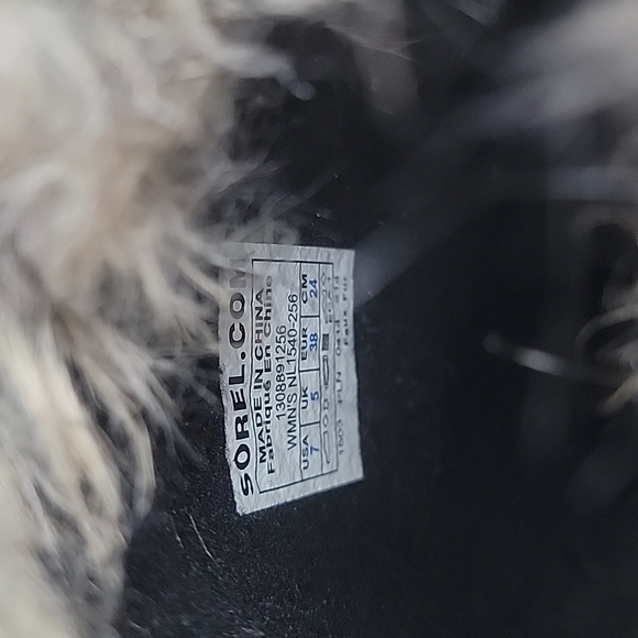 Sorel Boots Joan Of Arctic Black & Brown Sze 7 - Picture 5 of 16